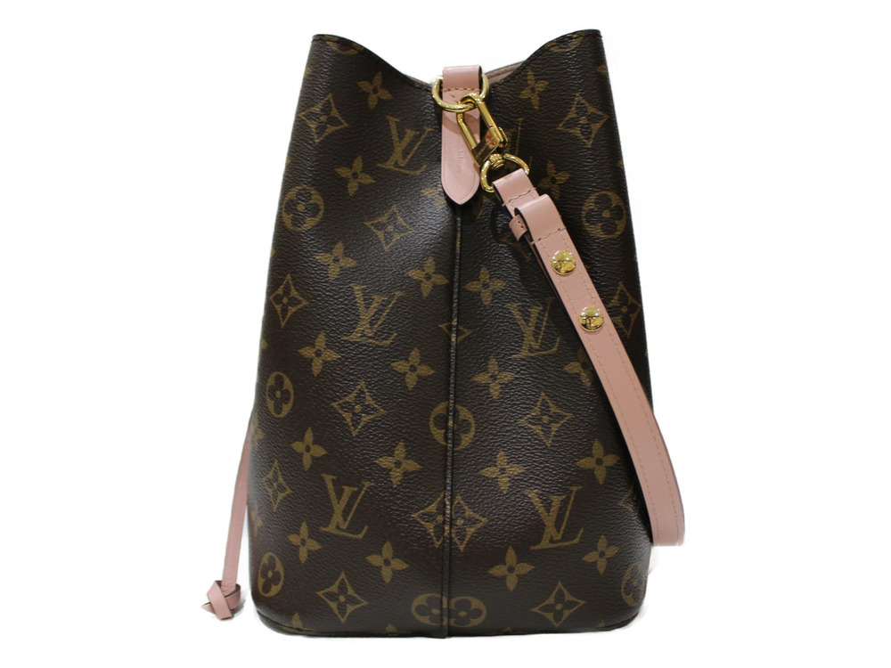 Louis Vuitton Pink Monogram Bag Pink Rose Poudre Shoulder NeoNoe Pink